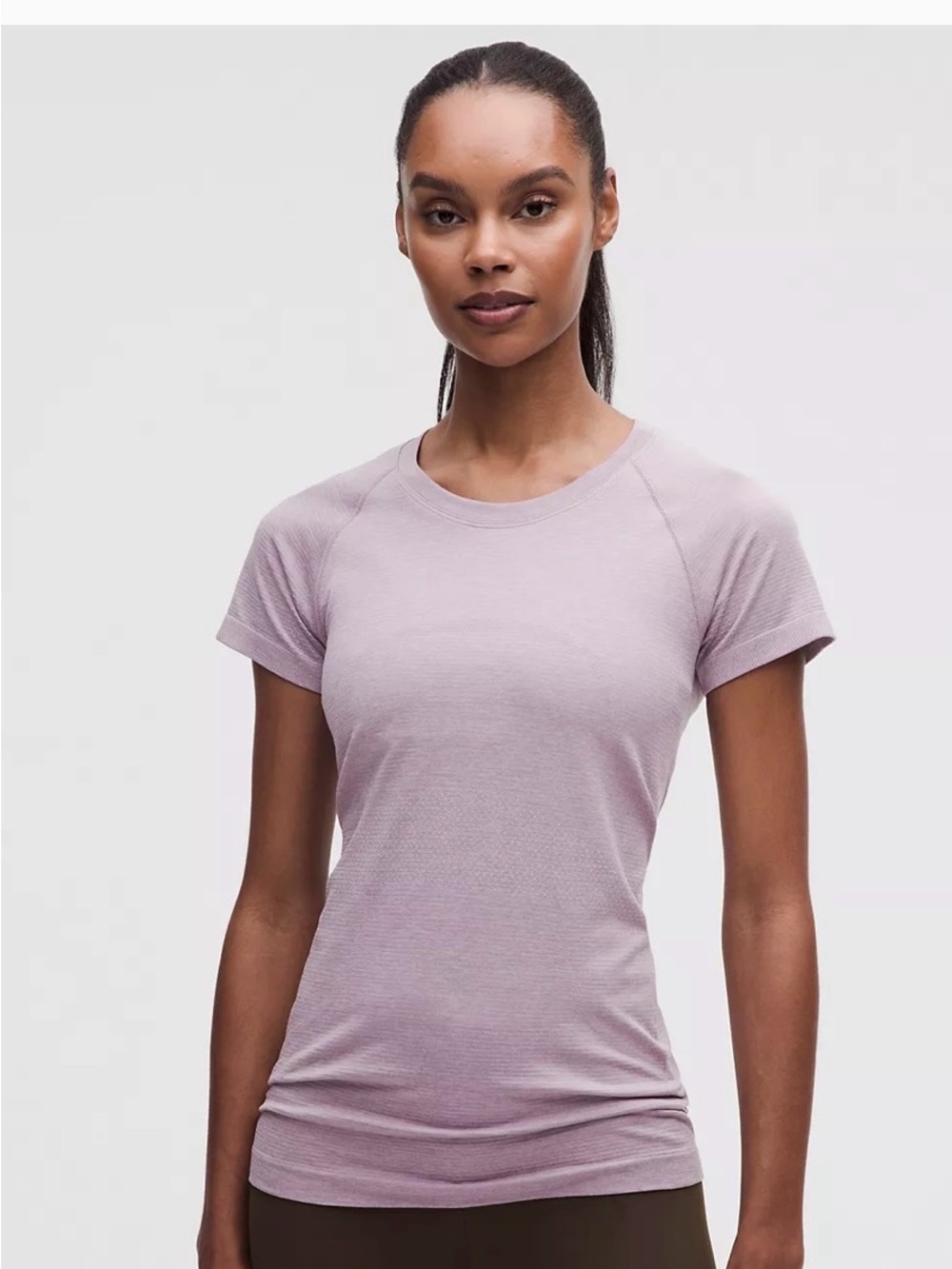 Lululemon Swiftly Tech Short Sleeve Crewneck Top Lavender Light Purple Athletic